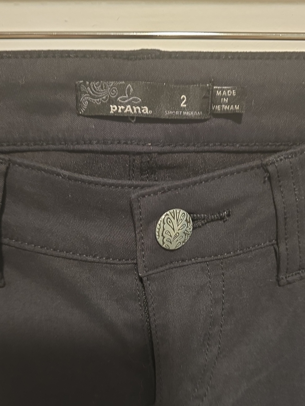 Prana Black Women's Button-Front Pants